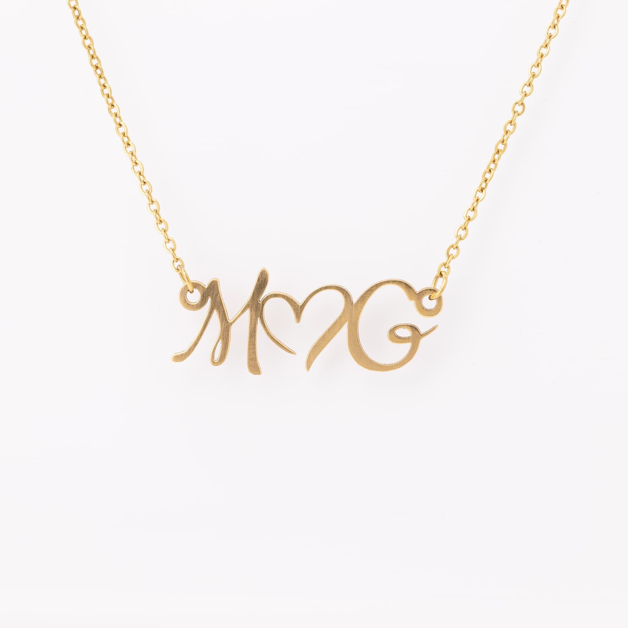 Double Initial Heart Necklace – Sunny Dawn Johnston's Boutique