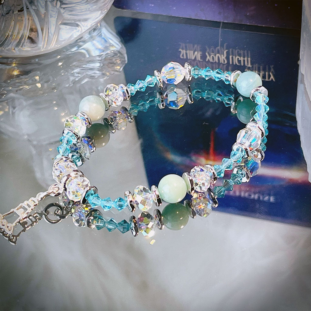 Multi-Dimensional Lighthouse Amazonite (Blue) Bracelet