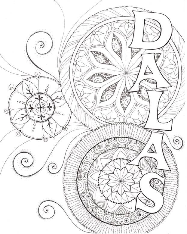 Doodles and Dalas Coloring Book