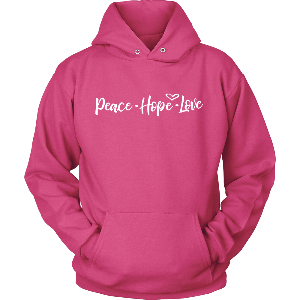 Peace Hope Love Unisex Hoodie