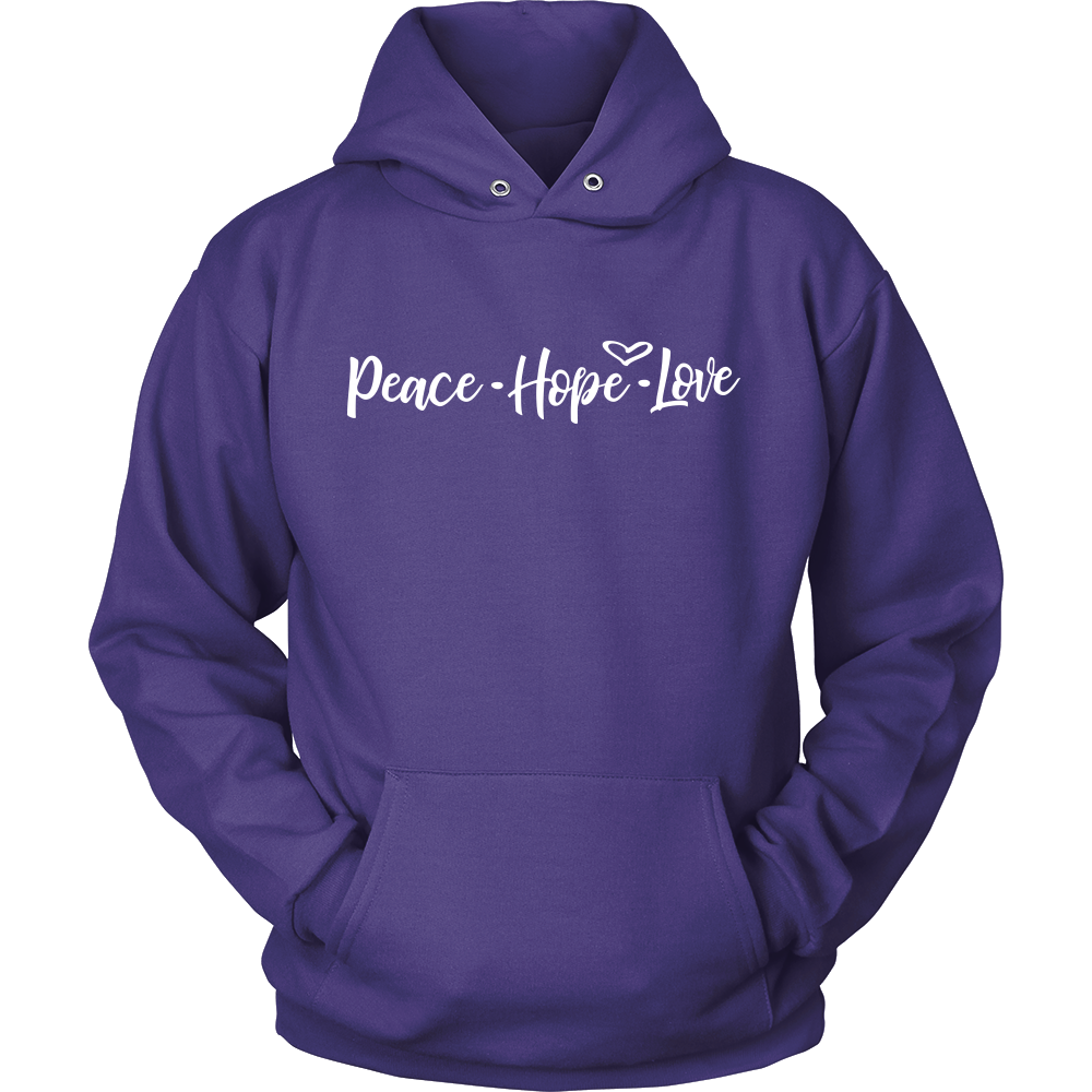 Peace Hope Love Unisex Hoodie