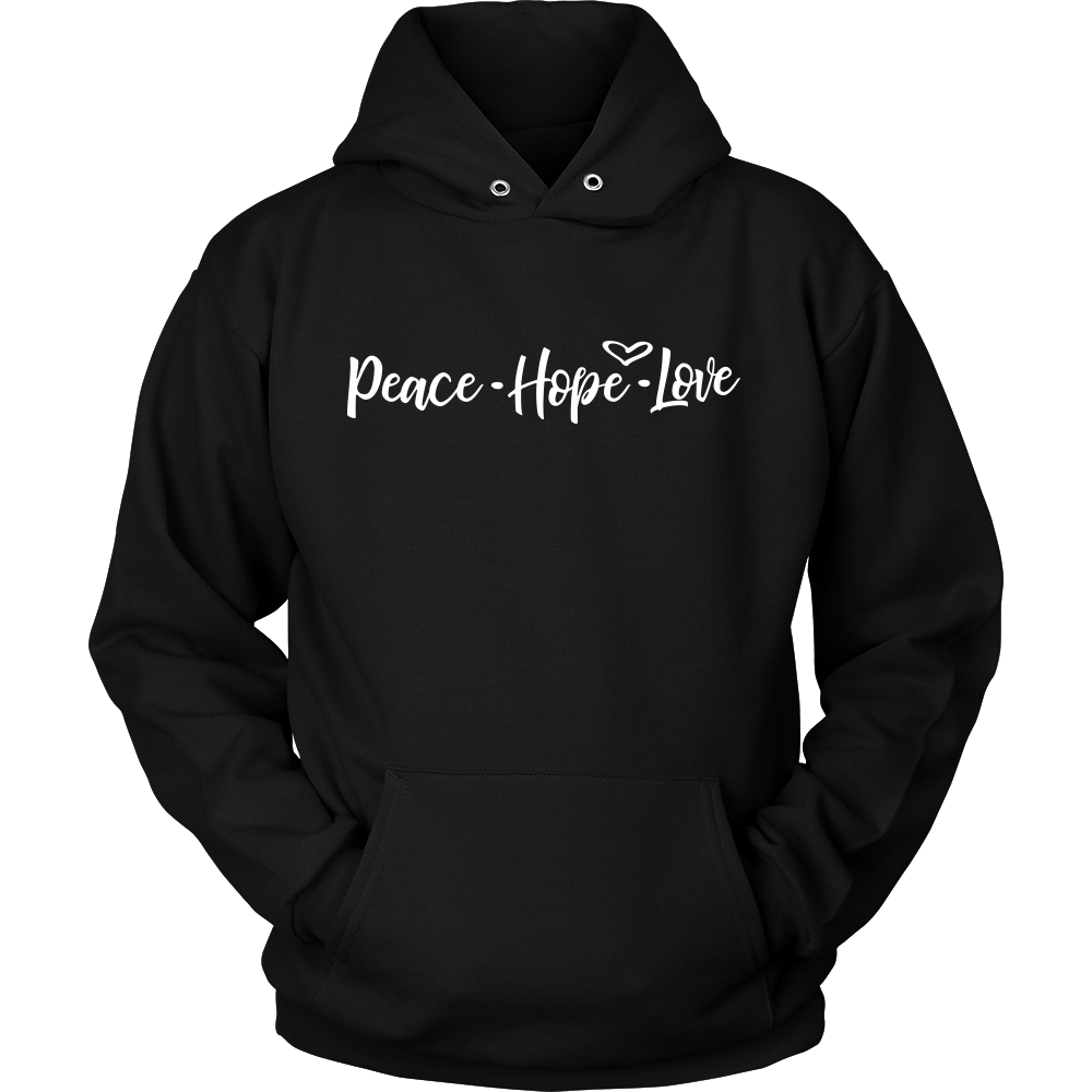 Peace Hope Love Unisex Hoodie