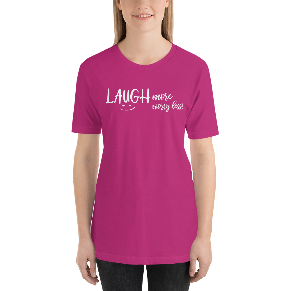 Laugh More Short-Sleeve Unisex T-Shirt