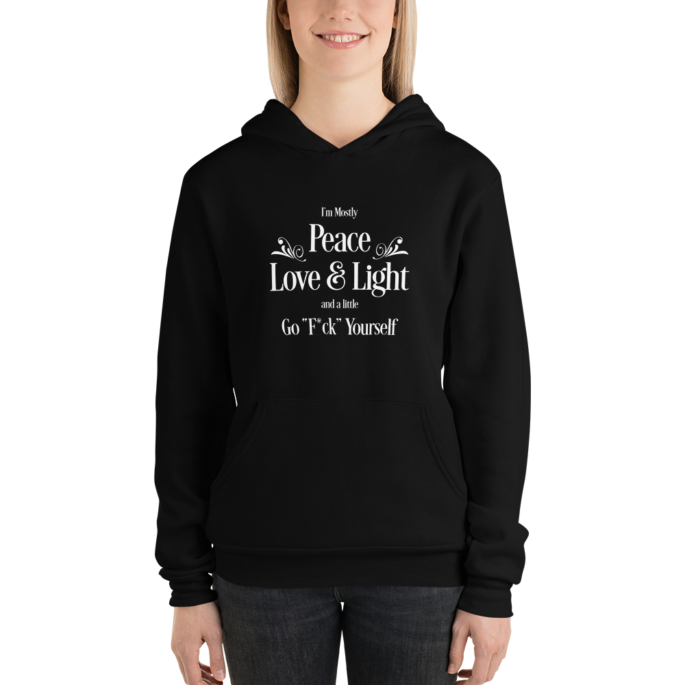 PEACE LOVE LIGHT & A LITTLE Unisex hoodie
