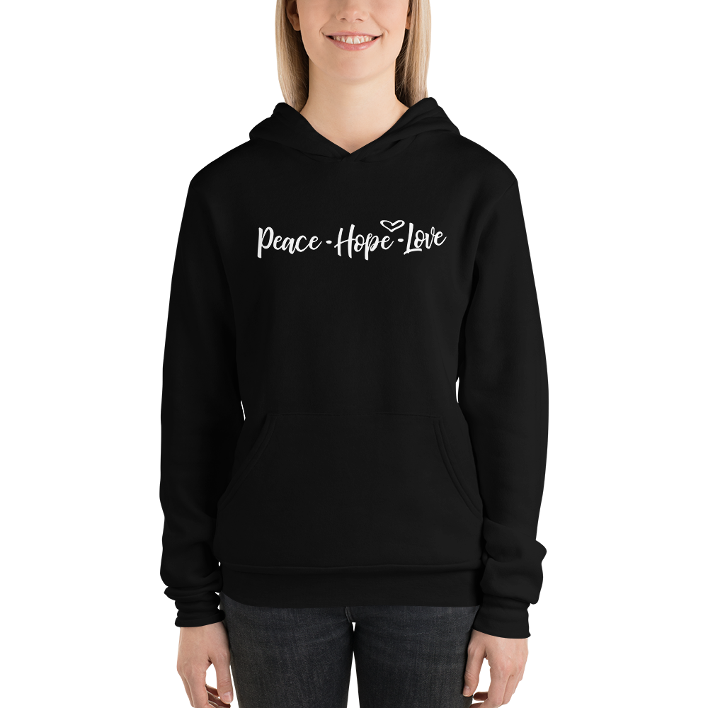 PEACE HOPE LOVE Unisex hoodie